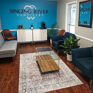 Lobby at Singing River Dentistry.