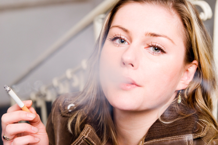 Woman smoking